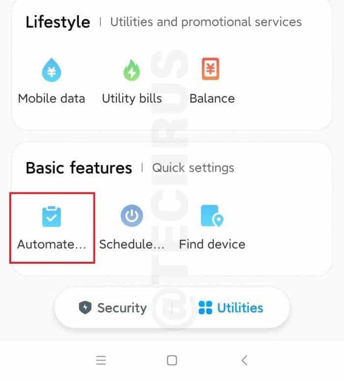 Xiaomi Automated Task in Security