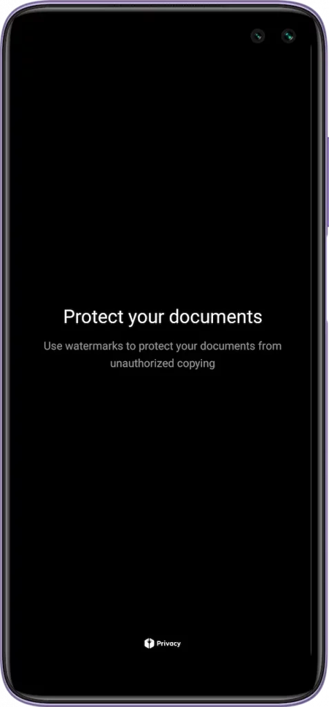 Xiaomi MIUI Camera APK Document Watermark