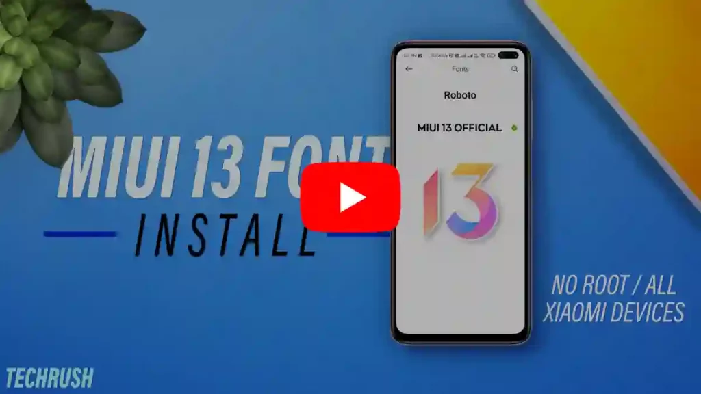 miui 13 font download in any xiaomi devices