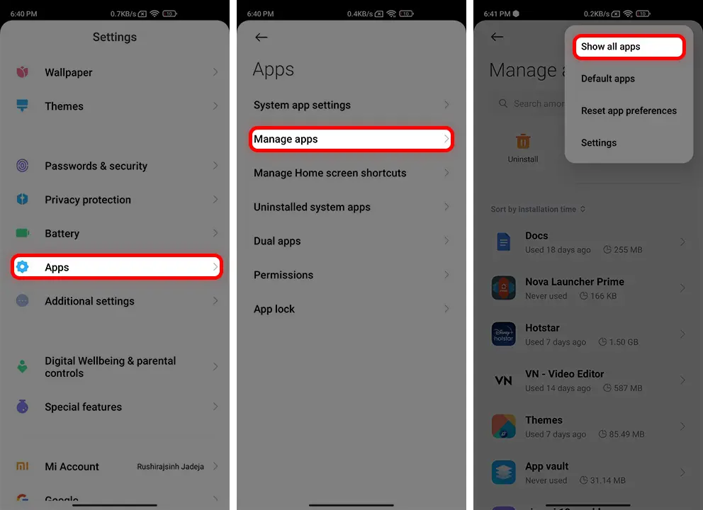 How to Uninstall MIUI 13 Control Center 1