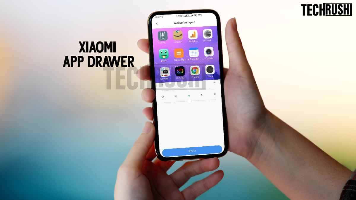 Xiaomi App drawer customization