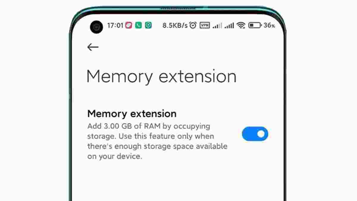 Xiaomi Dynamic RAM Expansion Supported Device List