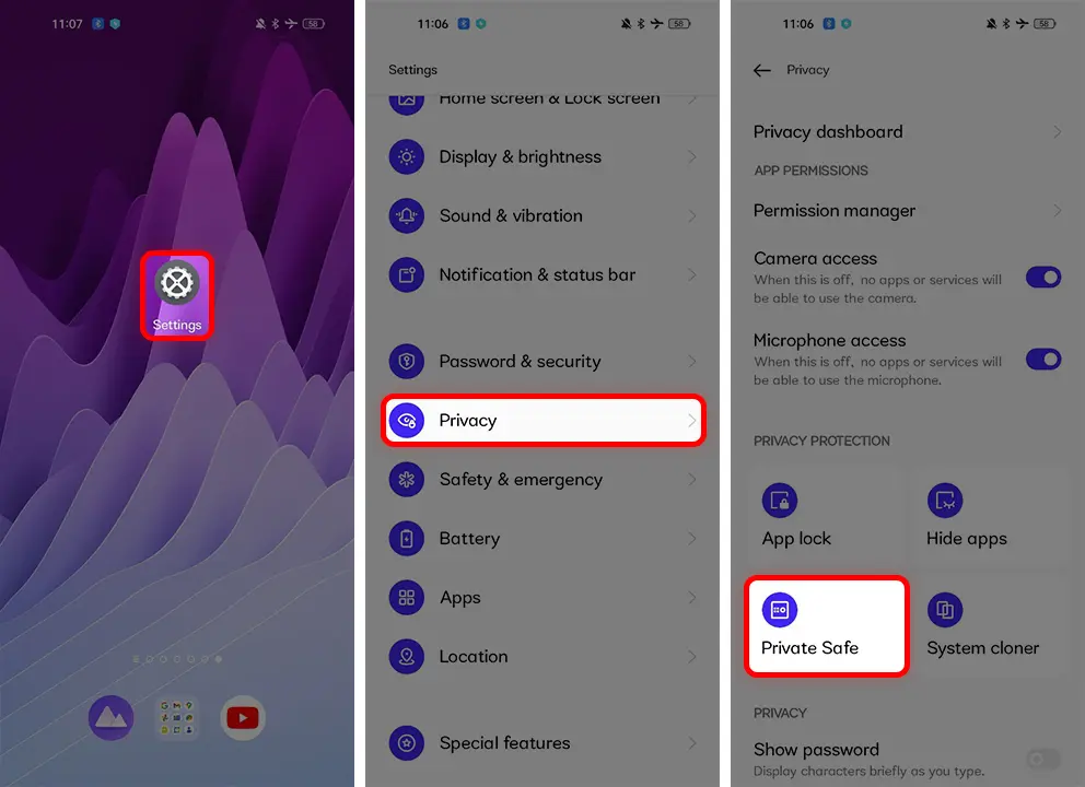 How To See Private Photos in Realme Phone