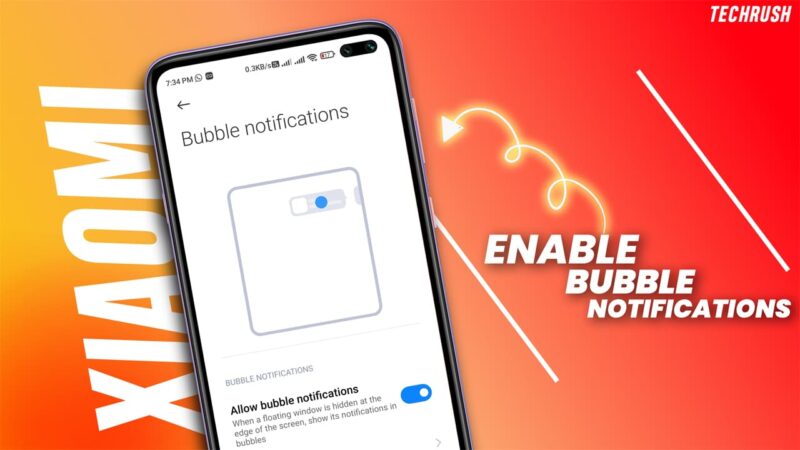 How To Enable Bubble Notification in Xiaomi Phones