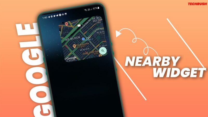 How to add Google Maps Nearby Traffic widget on the home screen