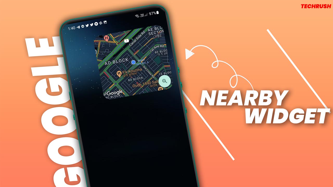 How to add Google Nearby Traffic widget on the home screen