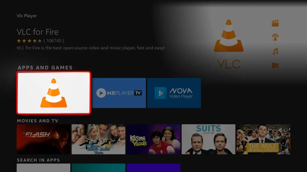Install VLC Player on Amazon Fire TV Stick 3