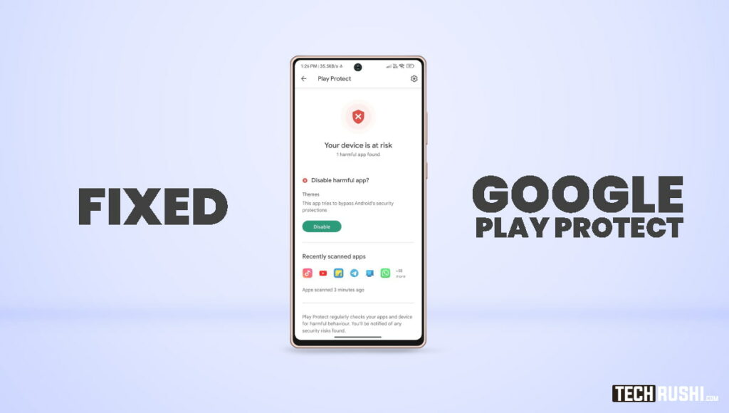 Fixed Google Play Protect