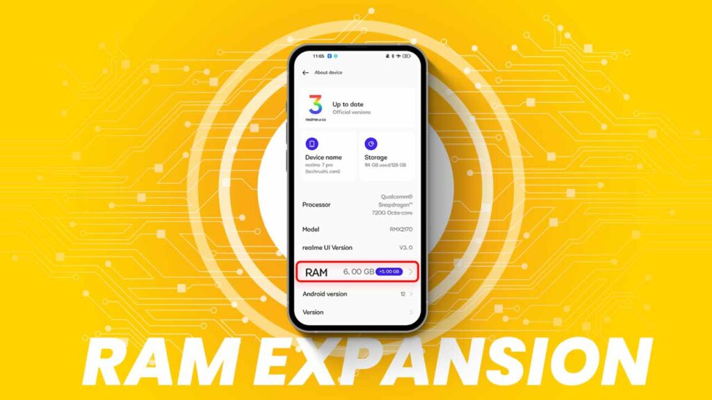 How to enable Dynamic Realme RAM Expansion
