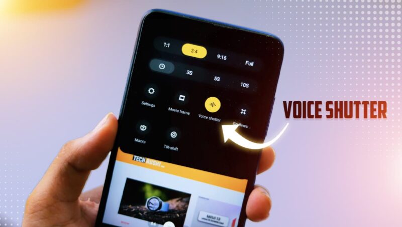 How to enable Voice Shutter camera features in Xiaomi smartphones?