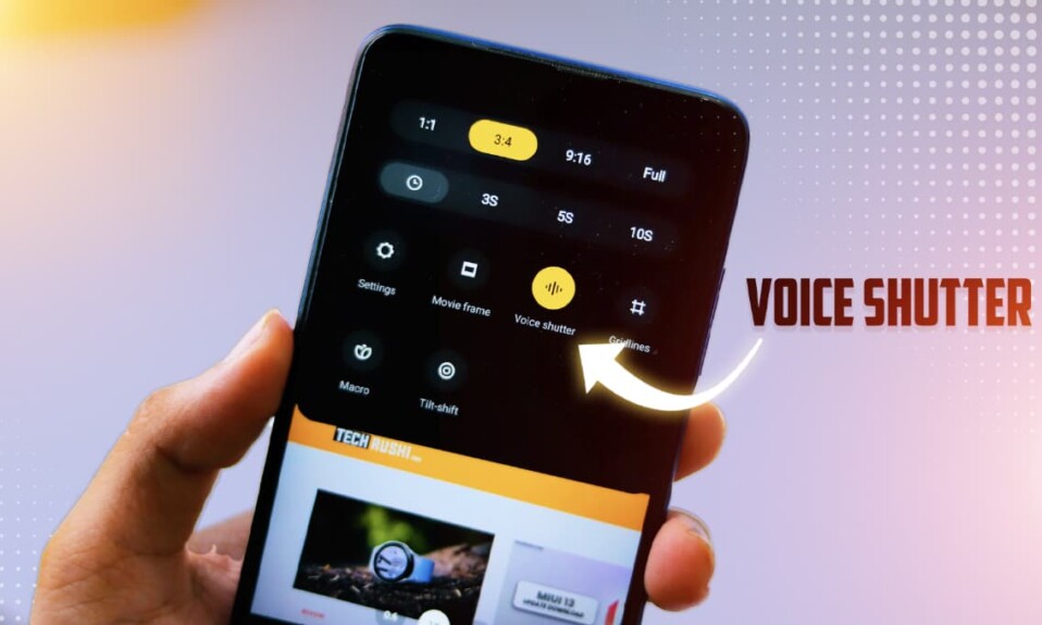 Voice Shutter camera features