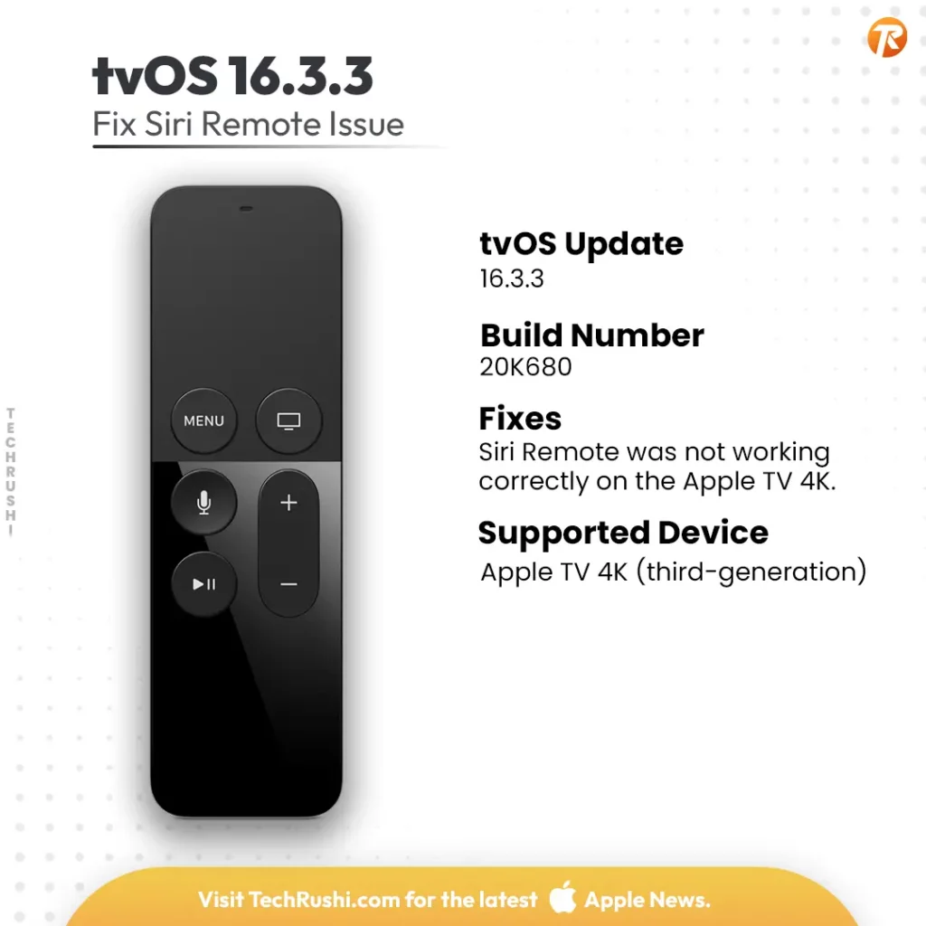 Apple tvOS 16.3.3 Update