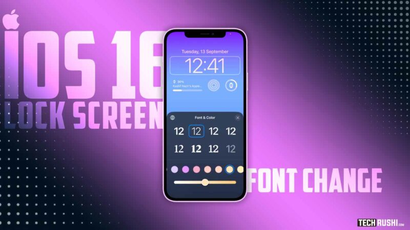 How to change iOS 16 Lock Screen Font on iPhone