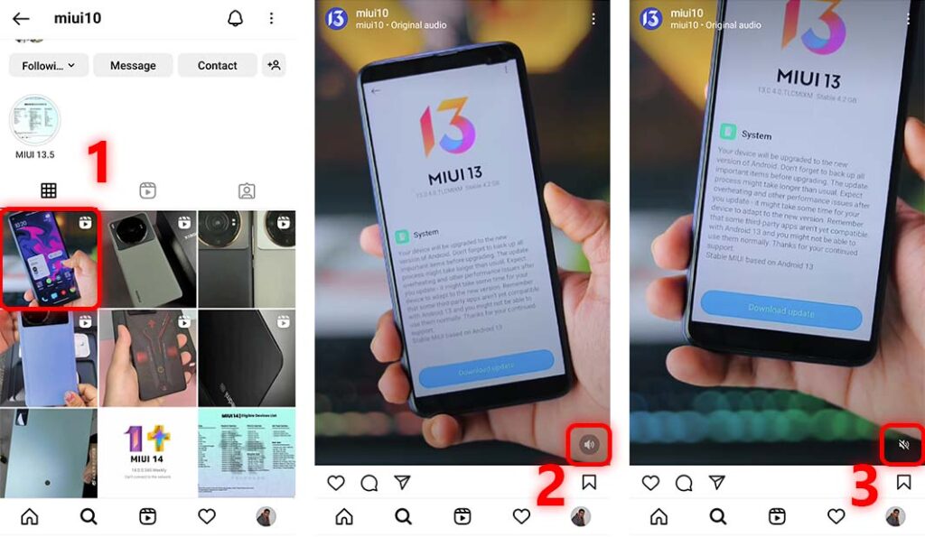 How to turn off sound on Instagram stories