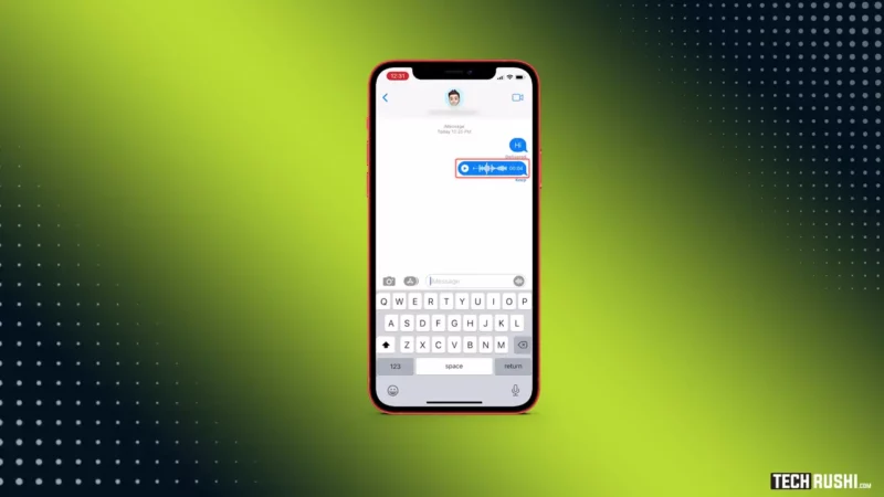 How to Send Voice Message on iOS 16