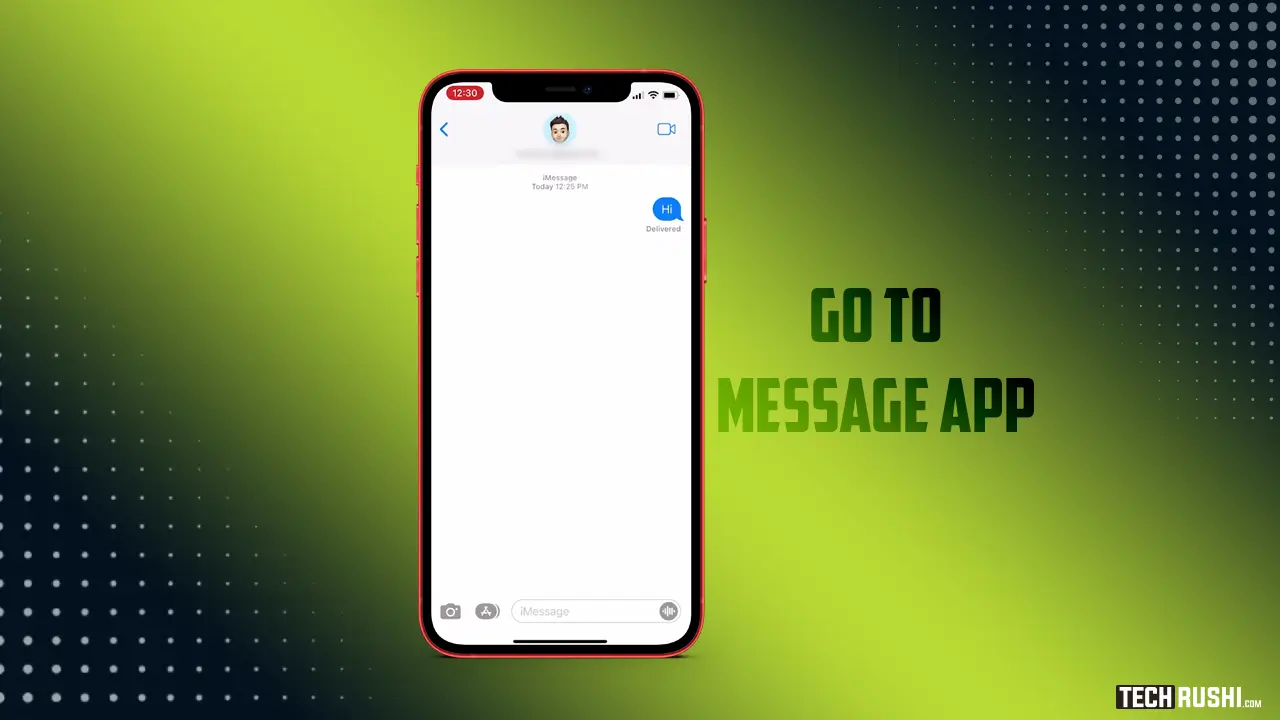 Send Voice Message on iOS 16 Go to Message App