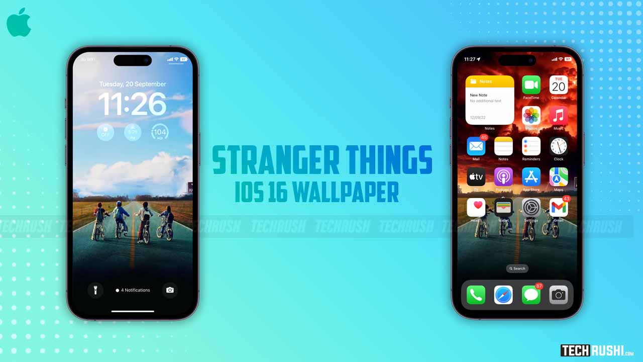 Stranger Things iOS 16 wallpaper