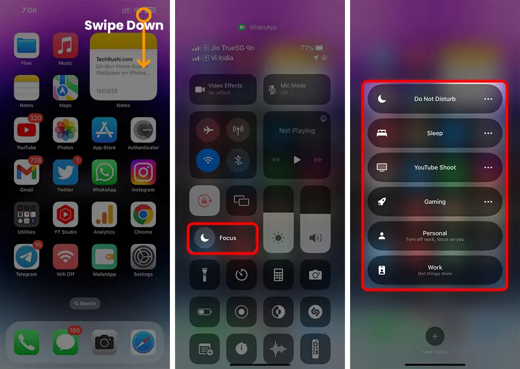 To Fix iPhone Always-On Display Change Sleep focus