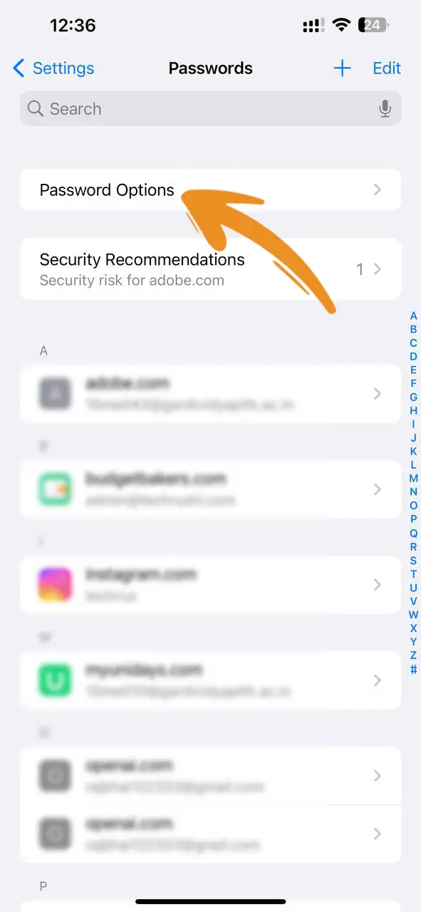 Turn on Autofill Passwords on iPhone Step 3