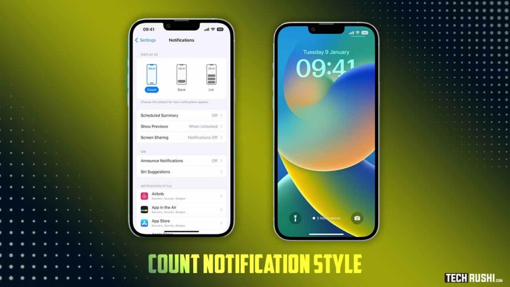 count notification style