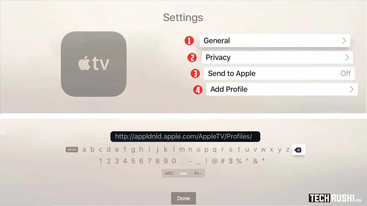 how to Add beta profile on Apple TV