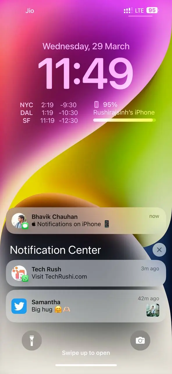 iOS 16 Bottom-Up Design Notification