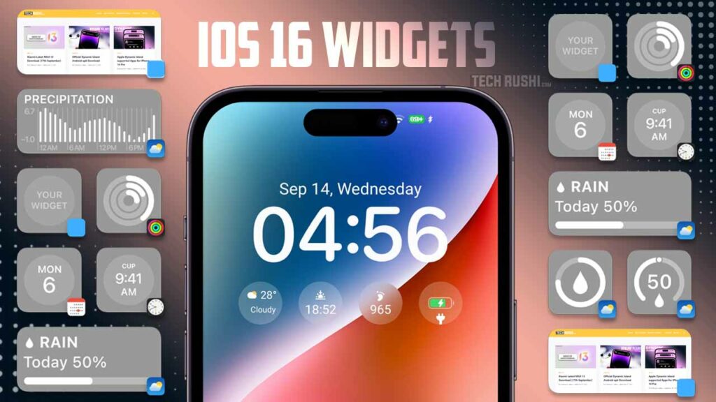 iOS 16 Widgets on iphone