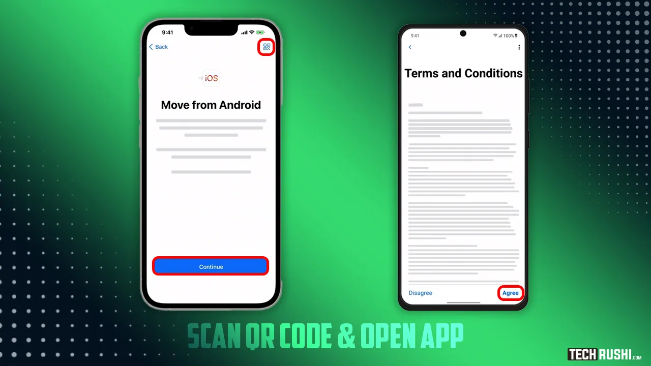 scan QR code & open App