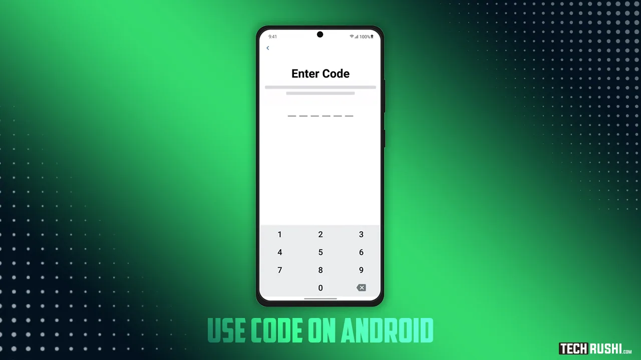 use code on android