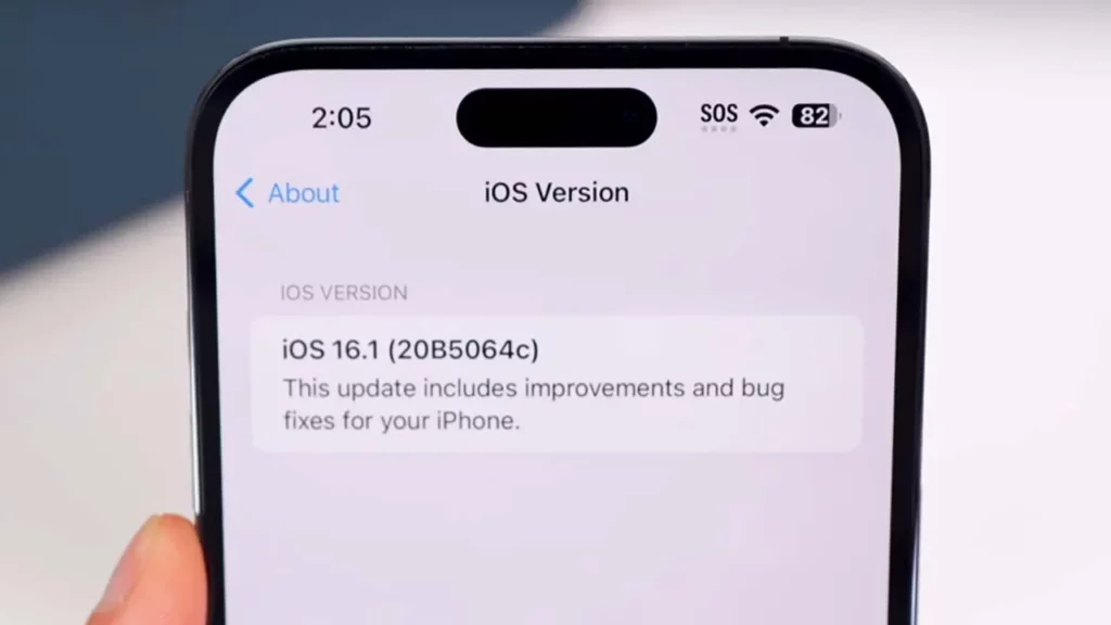 iOS 16.1 beta 4 build version