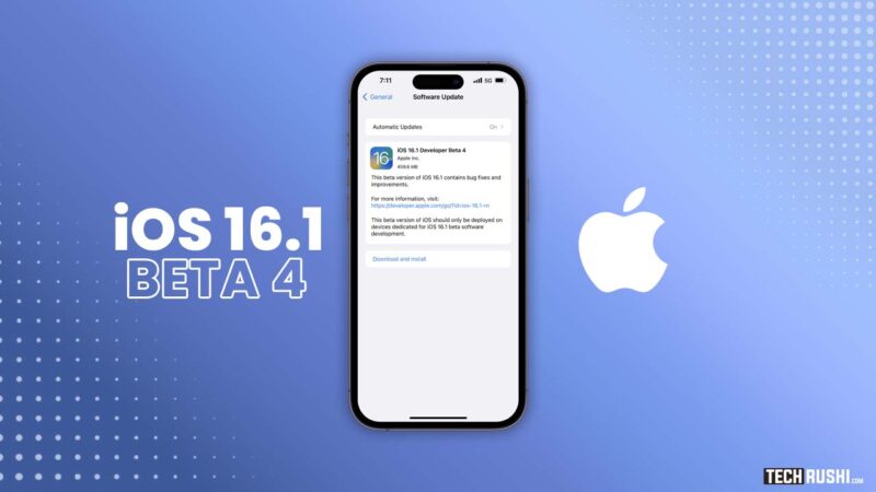 iOS 16.1 developer beta 4 Download – What’s new?