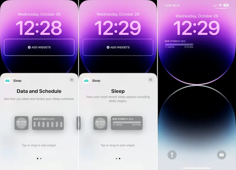 iOS 16.2 Sleep Widgets