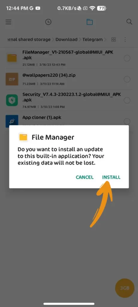 Download Latest Xiaomi File Manager APK step 2