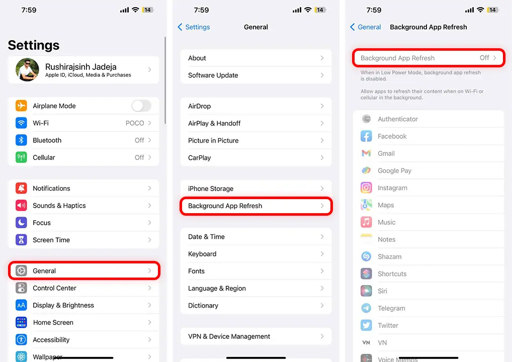 How to Disable Background Refresh Apps on iPhone
