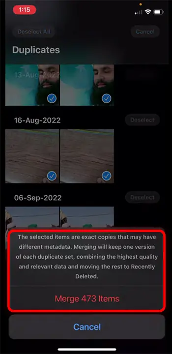 How to Merge Duplicate Photos on iPhone