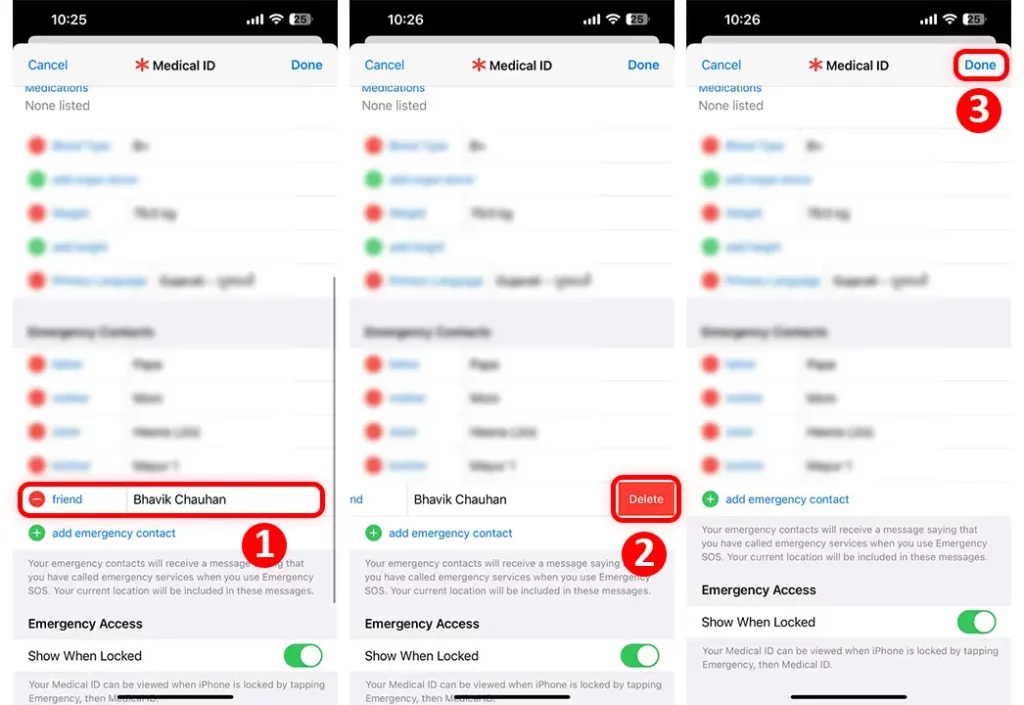 How to Remove Emergency Contact on iPhone
