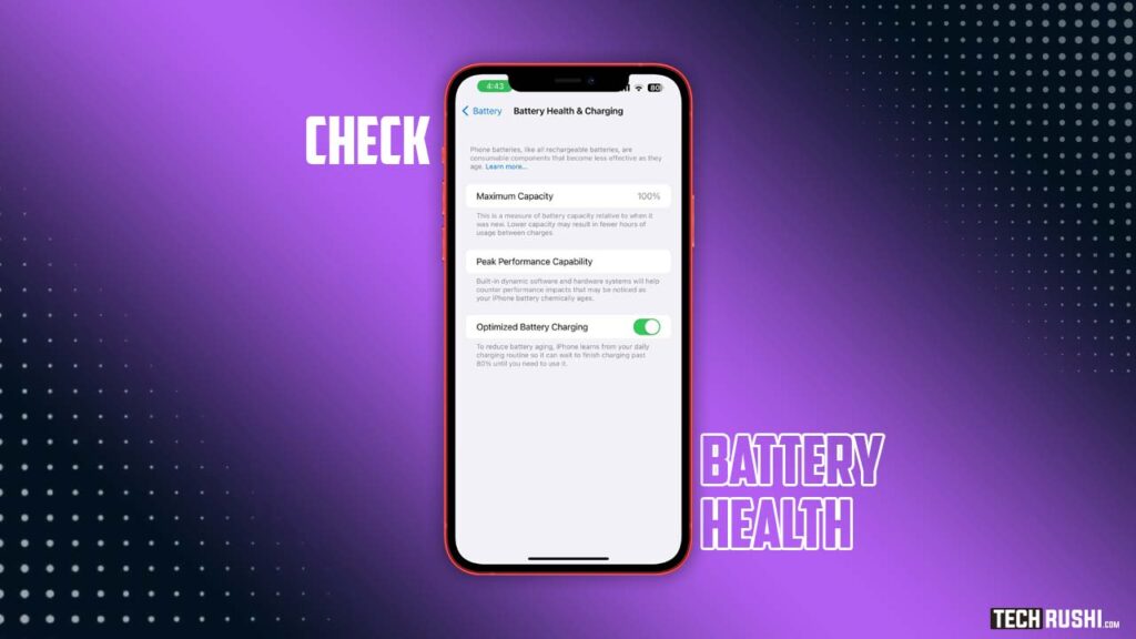 How to check battery health on iPhone 14