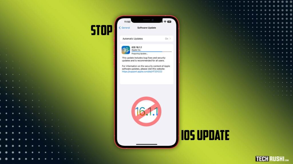 How to stop downloading iOS updates that have already started