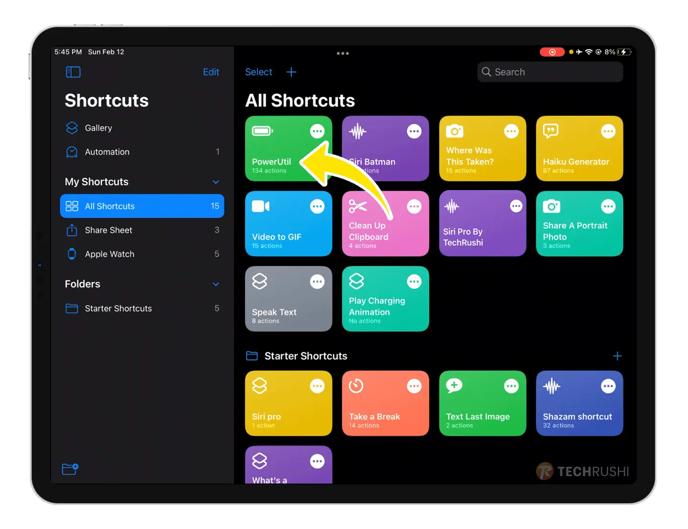 Step 1. Check iPad Battery Health using Apple Shortcuts