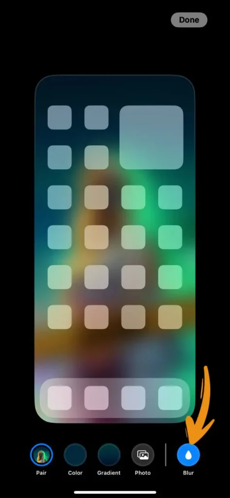 Unblur Home Screen Wallpaper on iPhone step 3