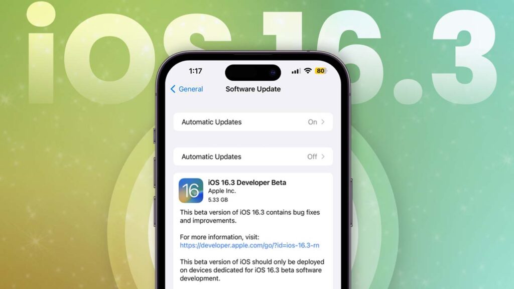 Apple iOS 16.3 Beta 1 Released - Changes and Features