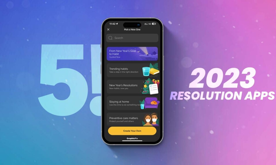 New year's resolution apps for iPhone in 2023