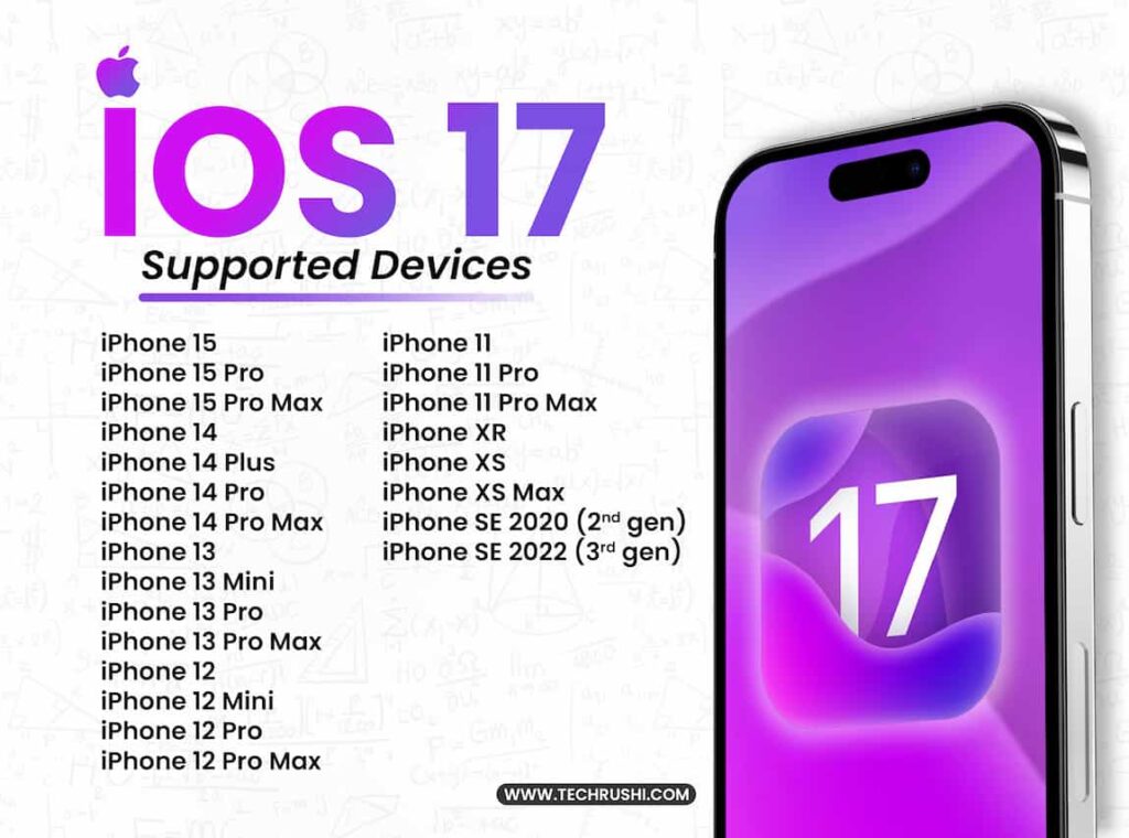 iOS 17 Supported device list