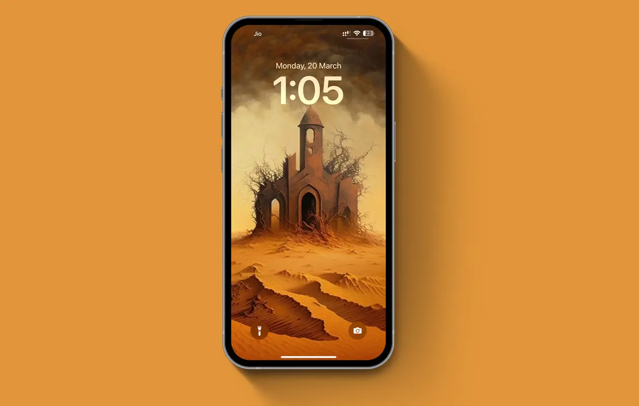 Church Ruin Civilization in a Great Desert - Wallpaper by techrushi.com