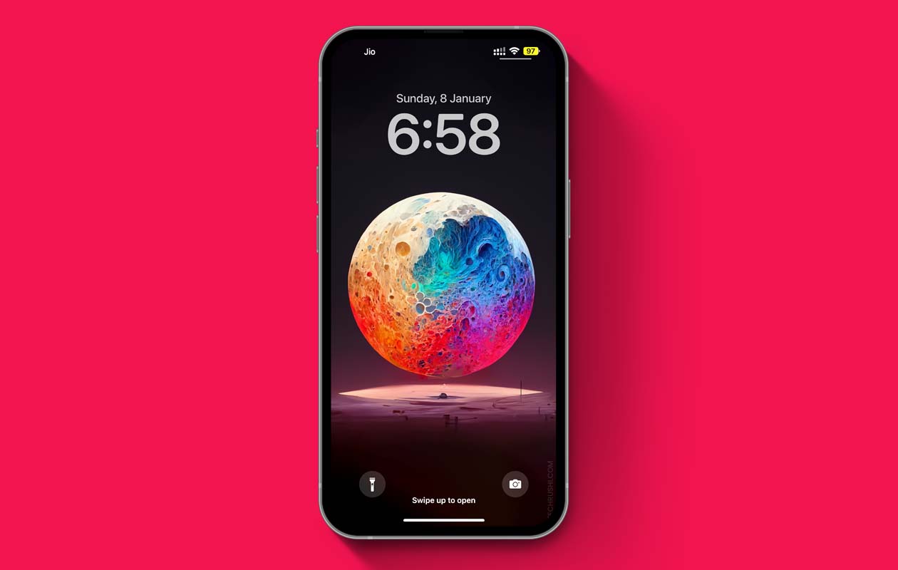 Colorful Moon - Best AI Wallpapers TechRushi.com