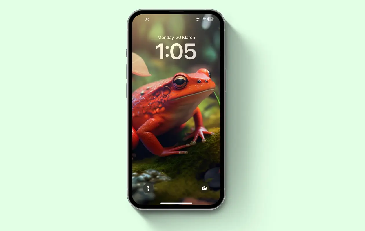 Red Frog in Forest - Wallpaper by techrushi.com