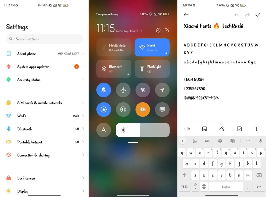 Brief Words xiaomi font by techrushi.com