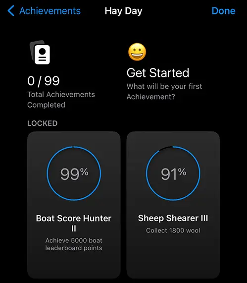 Game Center Achievements