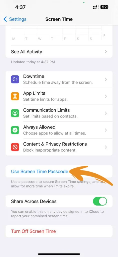 How to Lock Messages on iPhone Step 2