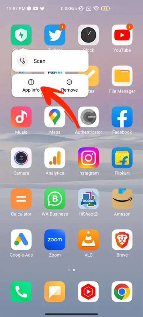 Remove the Security app from MIUI Step 2